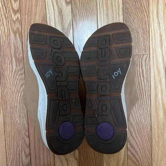 Bionica Oceana Modern Tan Waterproof Leather Platform Slip On Comfort Sandals - Picture 3 of 5